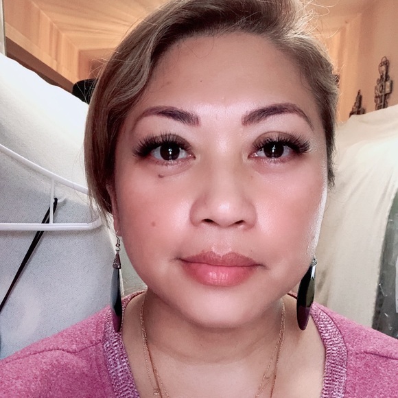 Black/Silver Tear Drop Earrings - Picture 8 of 11